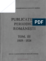 Publicatiile Periodice Romanesti Vol 3 1919 1924