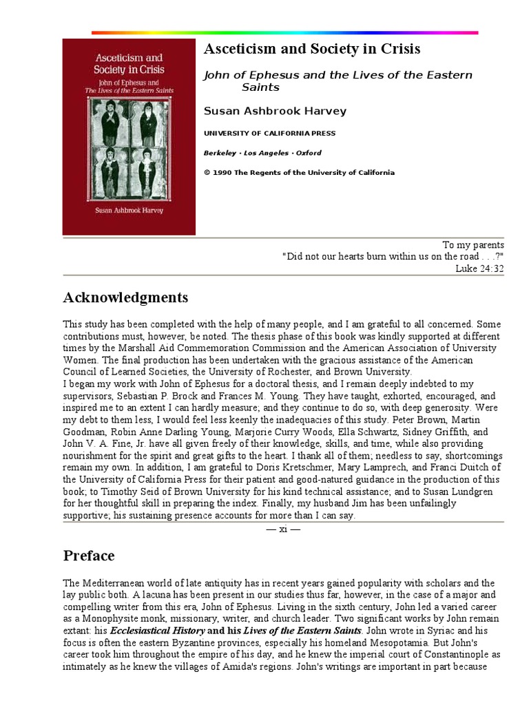 Asceticism & Society in Crisis - John of Ephesus & Lives of Eastern ...