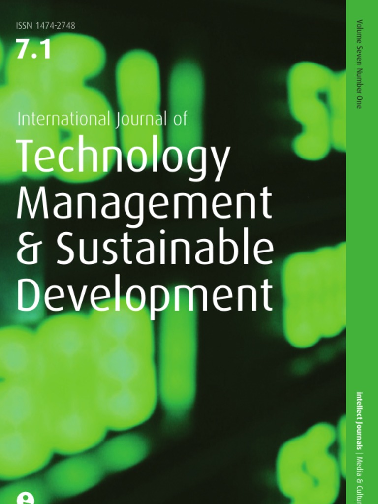 International Journal of Technology Management and Sustainable ...