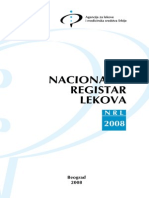 Nacionalni Registar Lekova Srbije 2008