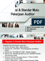 Regulasi & Standar Mutu Pekerjaan Auditor