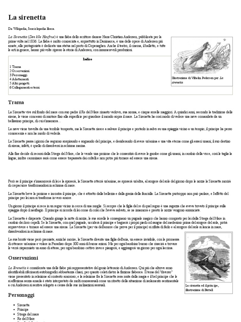 La Sirenetta Wikipedia