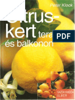 Citruskert Teraszon És Balkonon - Peter Klock