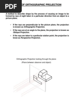 Theory of Orthographic Projection