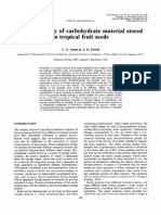 Bioavailability in of Carbohydrate Material Stored Tropical Fruit Seeds