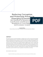 Reducing Corruption and Protecting Privacy in Emerging Economies