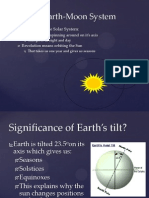 the sun earth moon system