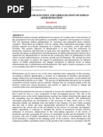 Download IMPACT OF GLOBALISATION AND LIBRALISATION ON INDIAN ADMINISTRATION by ashish1981 SN188195320 doc pdf