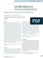 Evaluacion Metabolica en Litiasis