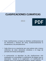 Clasificaciones Climaticas