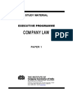 Company Law (Module 1 Paper 1)