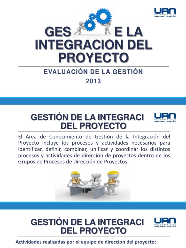 Gestión de la Integración del Proyecto | PDF | Calidad (comercial ...