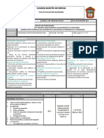 Contenido Temático:: Plan de Evaluación Secundaria