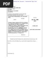 RICO ACT,Money Laundering Complaint v George Soros,Donald Trump Et Al