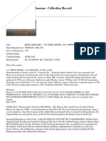 The M1941 Johnson Rifle - Information From The Springfield Armory Museum