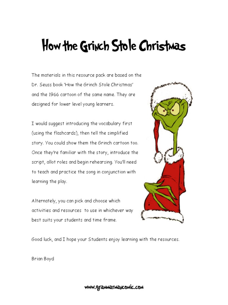 grinch | pdf | christmas | leisure