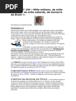 CrÃ³nica NÂº 100 - Mille million...