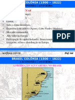 Brasil Colônia - a economia canavieira