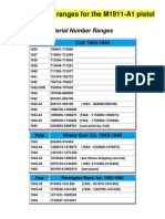 Serial Number Ranges For The M1911-A1 Pistol-1