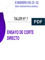 Ensayo Corte Directo Diplomado