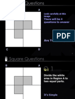 Puzzle of 4 Squares