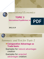 International Economics: Topic 3