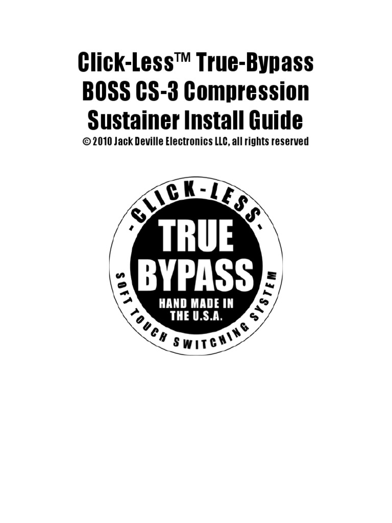 ClickLess Boss Cs3 Install Manual PDF Printed Circuit Board