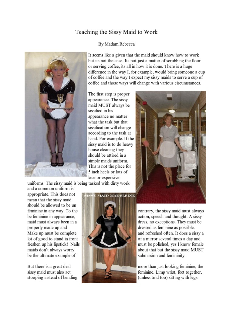 Teaching The Sissy Maid To Work | PDF