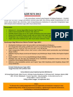 Poster Program Tugas Akhir 2013