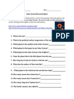 student solar system research assignment