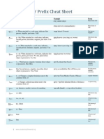 Hebrew Suffix / Prefix Cheat Sheet