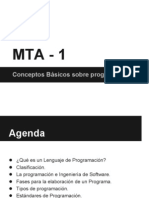 Fundamentos de Programación MTA 1