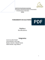 Reporte2 RECTIFICADORES Fundamentos de Electrónica