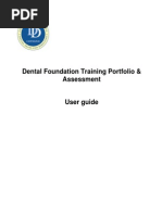 Download Dental Foundation Training Portfolio User Guide1 by Edgar Palma SN188284238 doc pdf