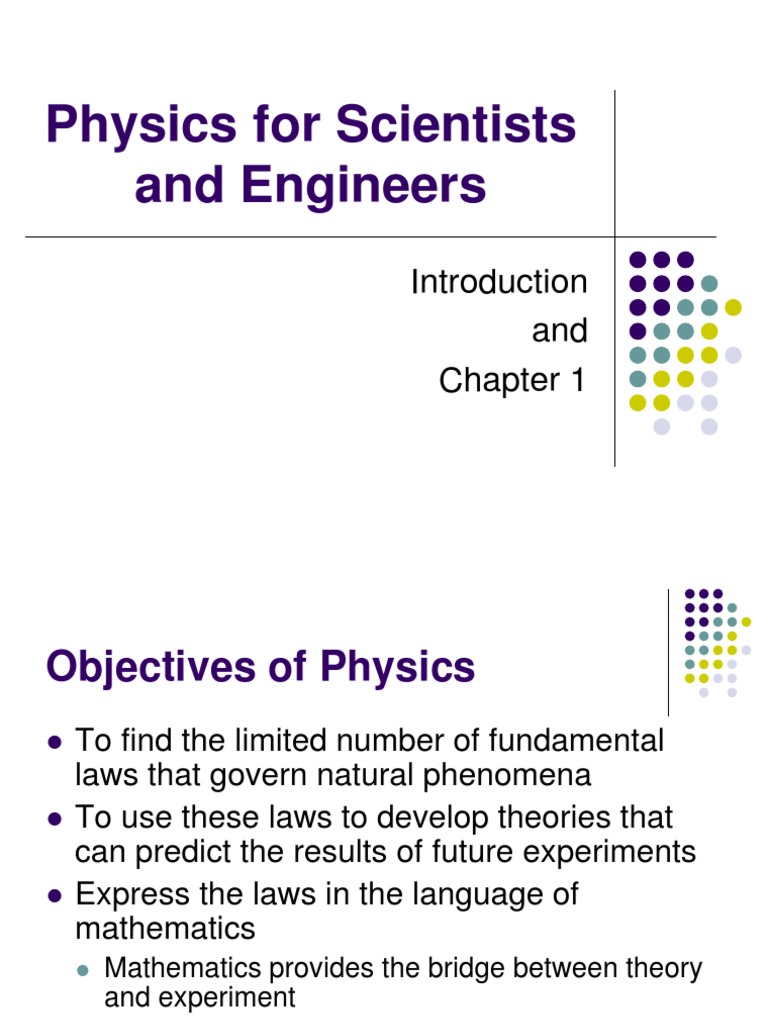 Physics For Scientists and Engineers PDF Units Of Measurement