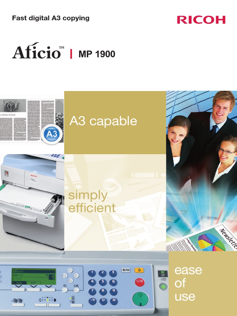 ricoh aficio mp 1900