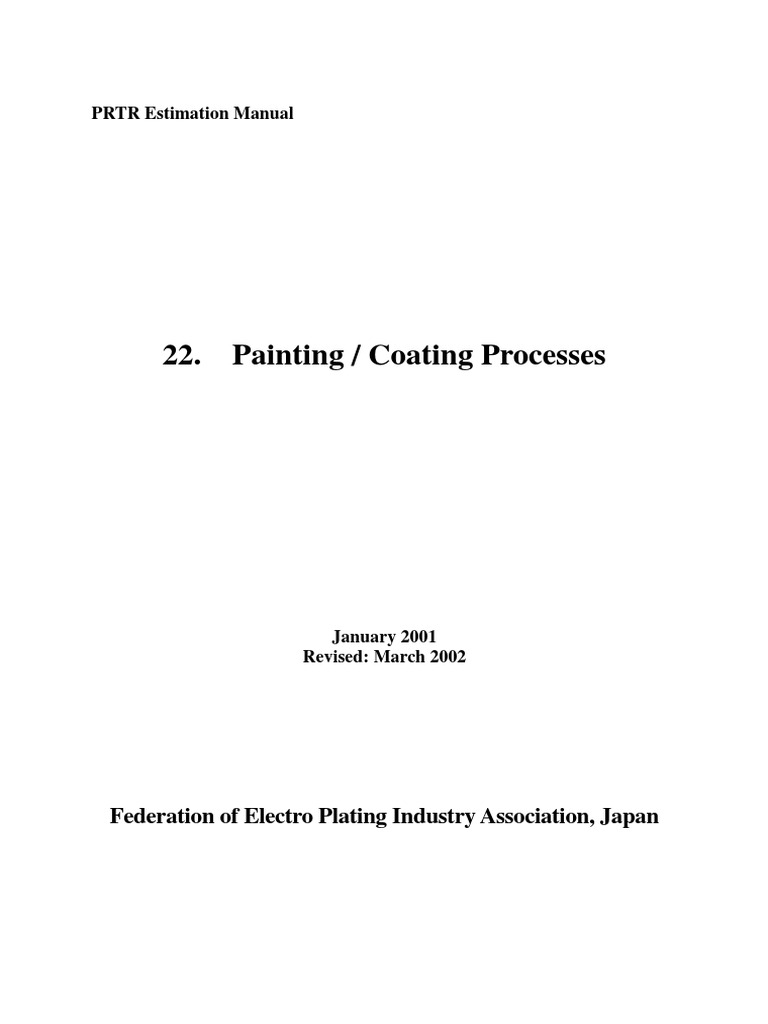 Paint and Coating Processes PDF Paint Sewage Treatment