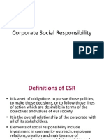 Corporate Social Responsibility