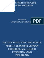 6 Metode Penelitian Sosial Ekonomi Pertanian