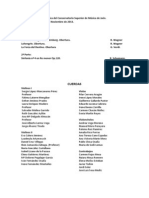 Plantilla Orquestal y Plan de Ensayos