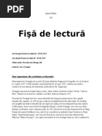 Fisa de Lectura Harap Alb