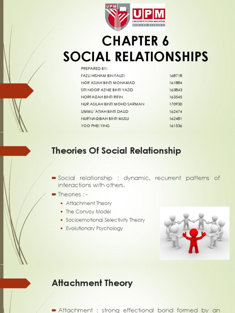 Theories of Social Relationships | PDF | Attachment Theory | Romance (Love)