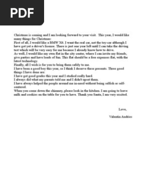 Letter to Santa