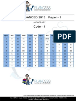 JEE Advanced - 2013 Code - 0