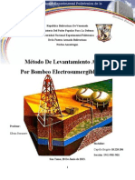 Trabajo de Bombeo Electrosumergible