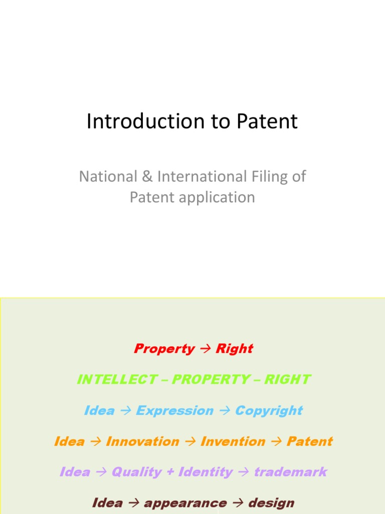 Overview of Patent Application Process | PDF