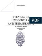 Tecnicas Anestesicas y Exodonticas en o Infantil