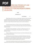 Download Implementasi Due Proses of Law Dalam Tata Hukum Modern Perspektif Perlindungan Korban Kejahatan by Vijaya Malar Ramamoorthi SN188331261 doc pdf