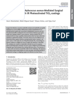 Mitigation of Staphylococcus Aureus -Mediated Surgical Site Infections With IR Photoactivated TiO 2 Coatings on Ti Implants