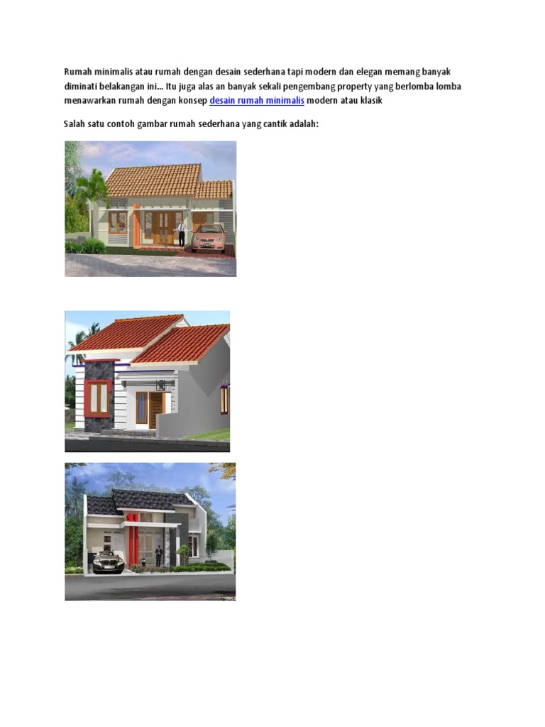 Gambar Rumah Sederhana Cantik PDF Gambar Rumah Sederhana Cantik PDF